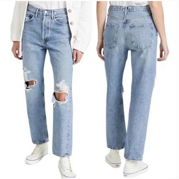 AGOLDE 90's Mid Rise Loose Fit in Fall Out Size 25